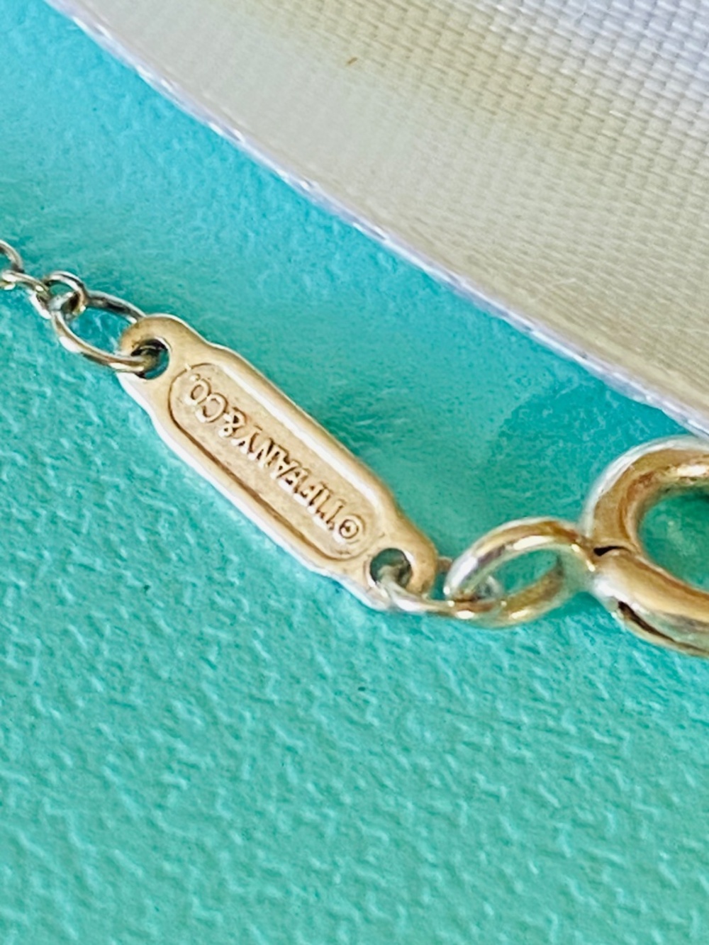 RARE Tiffany & Co. Dragonfly Enamel Heart Tag Pendant Necklace Sterling 925 - Picture 7 of 9